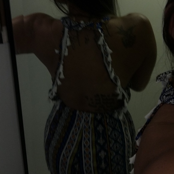 1 Day Sale❗️✨Tribal  Halter neck open back Romper - Picture 8 of 8